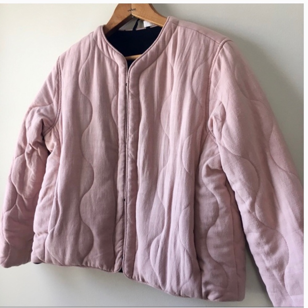 Pink Quilted Reversible Jacket - Picture 2 of 9